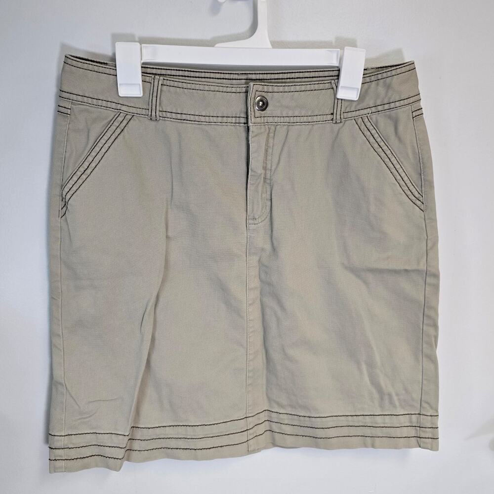 Cabela's Tan Cotton Khaki Outdoor Hiking Skirt sz 12